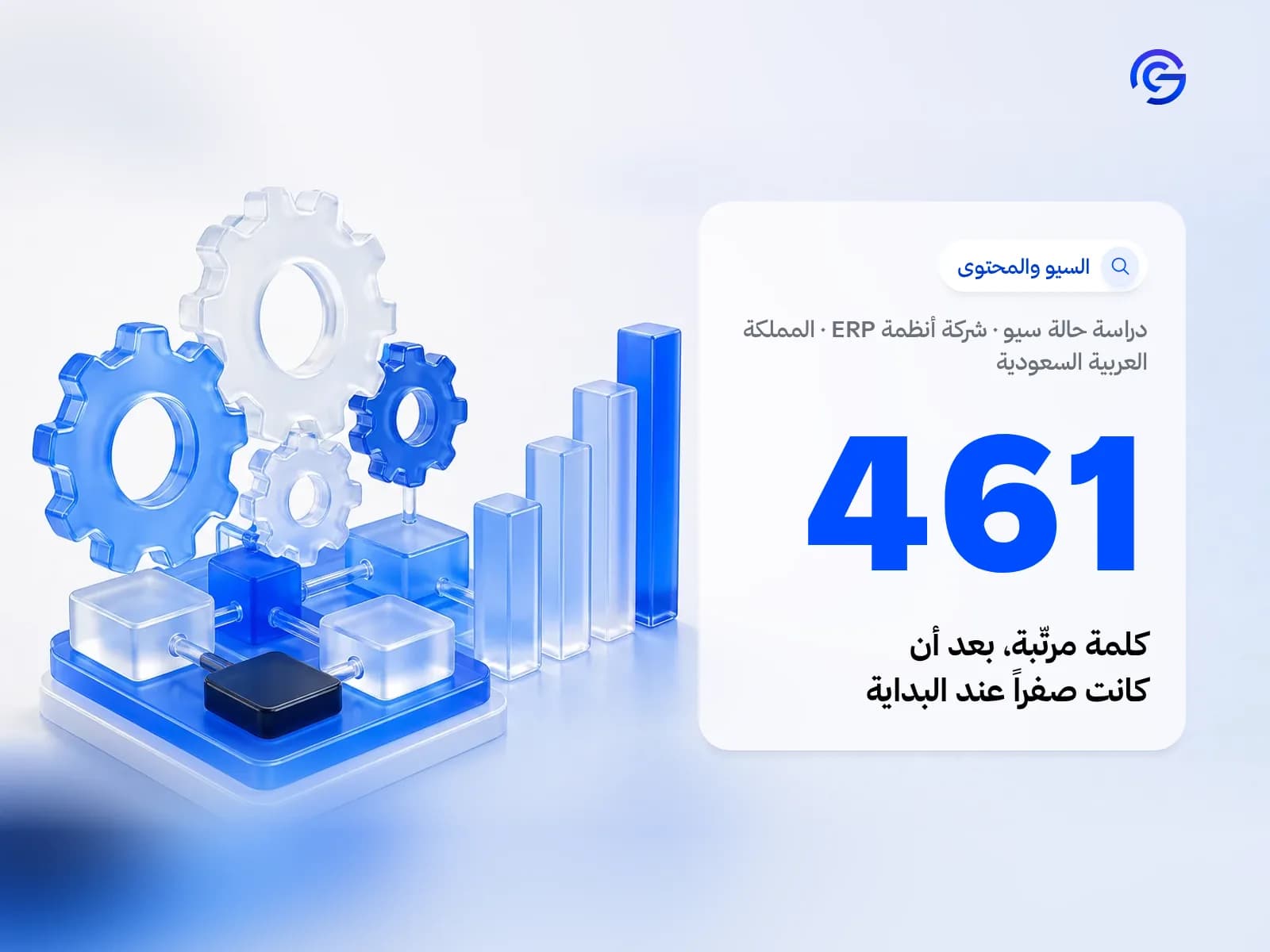 غلاف دراسة حالة سيو: شركة أنظمة ERP في المملكة العربية السعودية